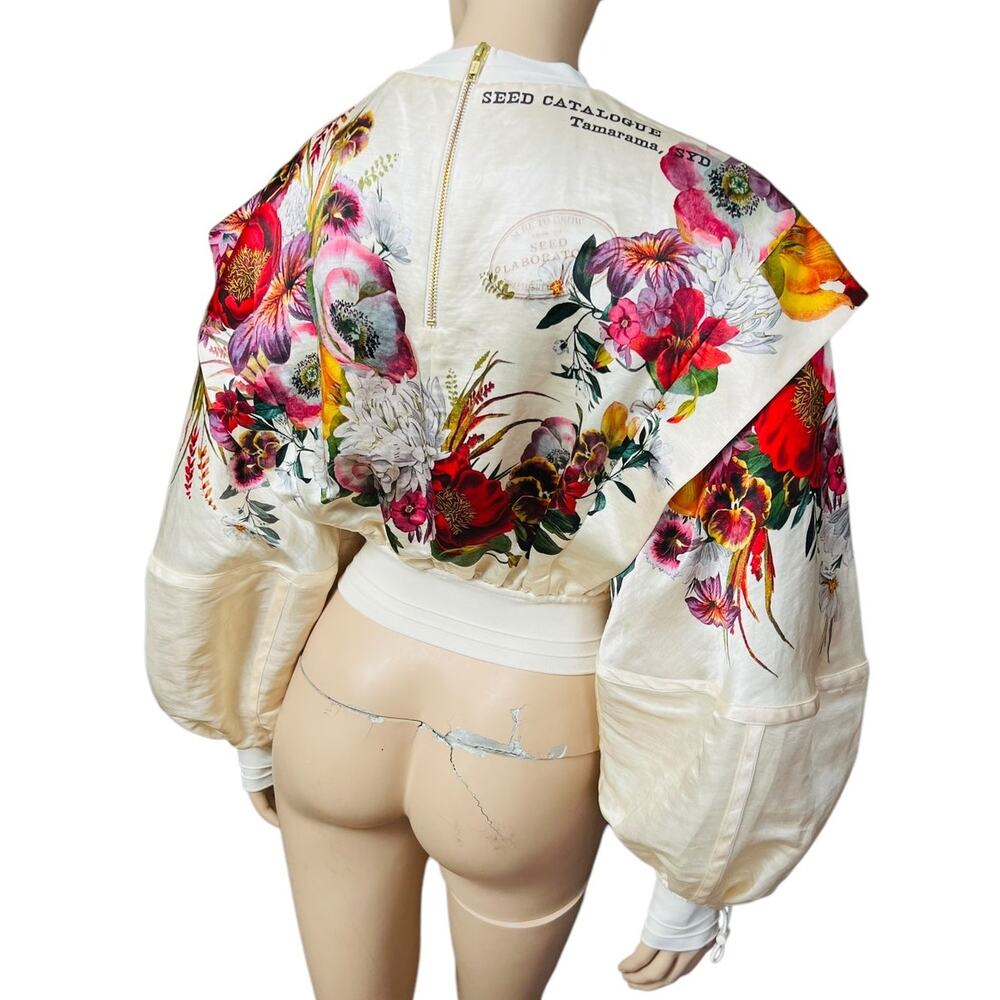 Zimmermann Clothing Ready to Wear Wonderland Billow Top S Bouquet Garden Floral - Picture 12 of 15